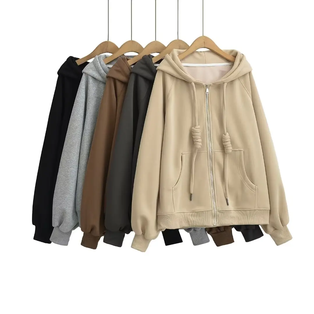 Loose Fit Hoodie Long Sleeve Sweet Style Women's Zipper Pocket Sweatshirt Drawstring Casual Comfortable Breathable Top
Loose Fit Hoodie Long Sleeve Sweet Style Women's Zipper Pocket Sweatshirt Drawstring Casual Comfortable Breathable Top