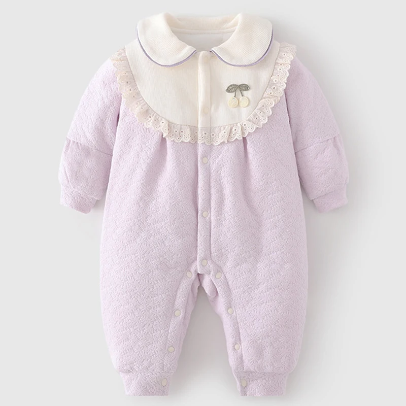 Winter Newborn Girls Clothes Korean Cute Princess Doll Collar Cotton Warm Jumpsuits Toddler Rompers Baby Boutique Clothing BC629
Winter Newborn Girls Clothes Korean Cute Princess Doll Collar Cotton Warm Jumpsuits Toddler Rompers Baby Boutique Clothing BC629