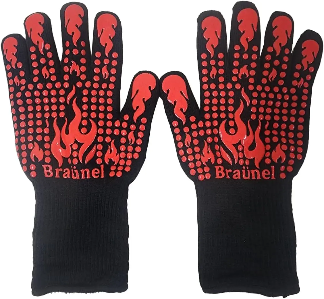 1472°F Heat Resistant BBQ Gloves, Non-Slip Silicone, Long Kitchen Gloves for Grilling, Baking & Cooking
1472°F Heat Resistant BBQ Gloves, Non-Slip Silicone, Long Kitchen Gloves for Grilling, Baking & Cooking