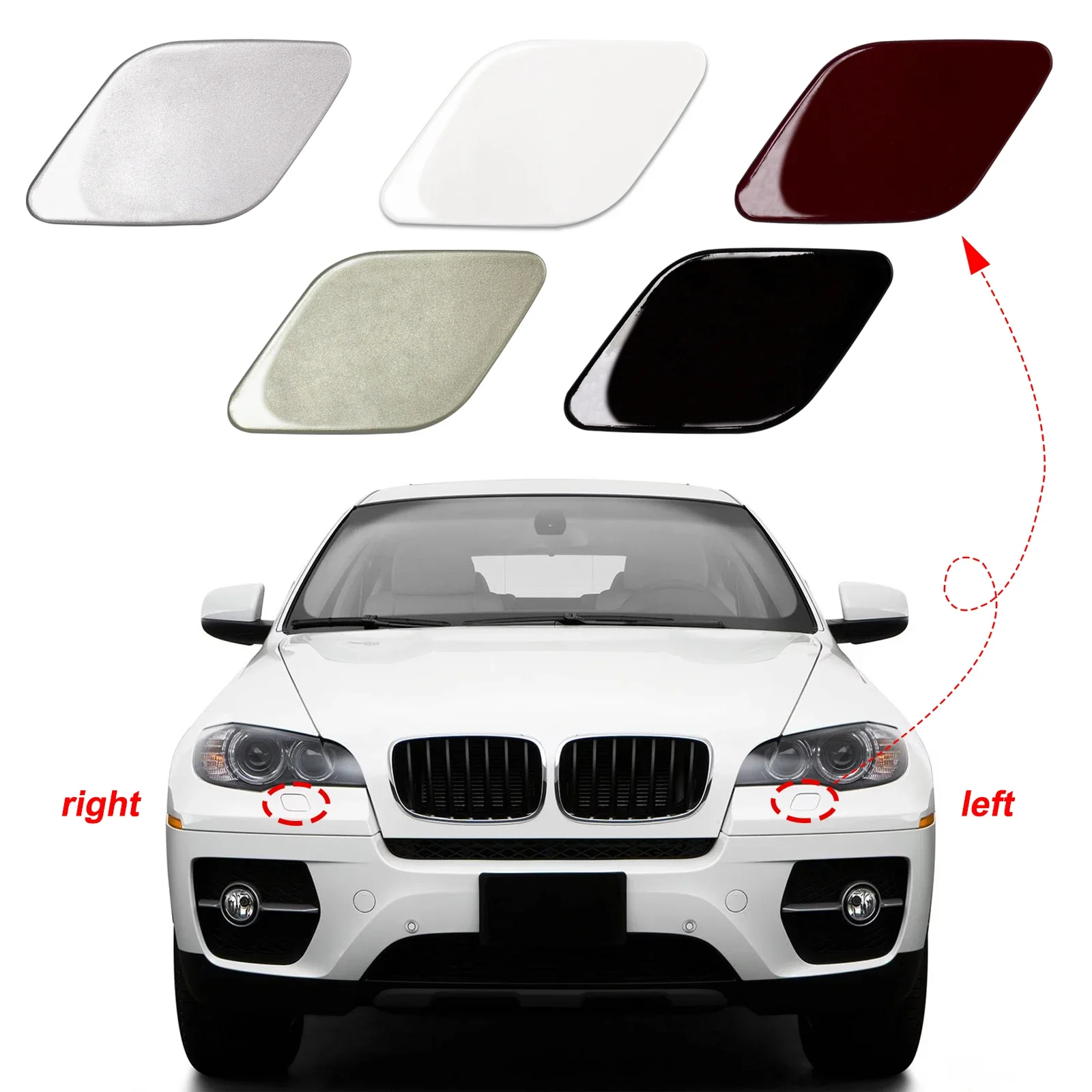 OLANGDA Front Bumper Headlight Washer Cover For BMW X6 E71 E72 Accessories 2008 2009 2010 2011 2012 2013 2014 51657052427 516570
OLANGDA Front Bumper Headlight Washer Cover For BMW X6 E71 E72 Accessories 2008 2009 2010 2011 2012 2013 2014 51657052427 516570