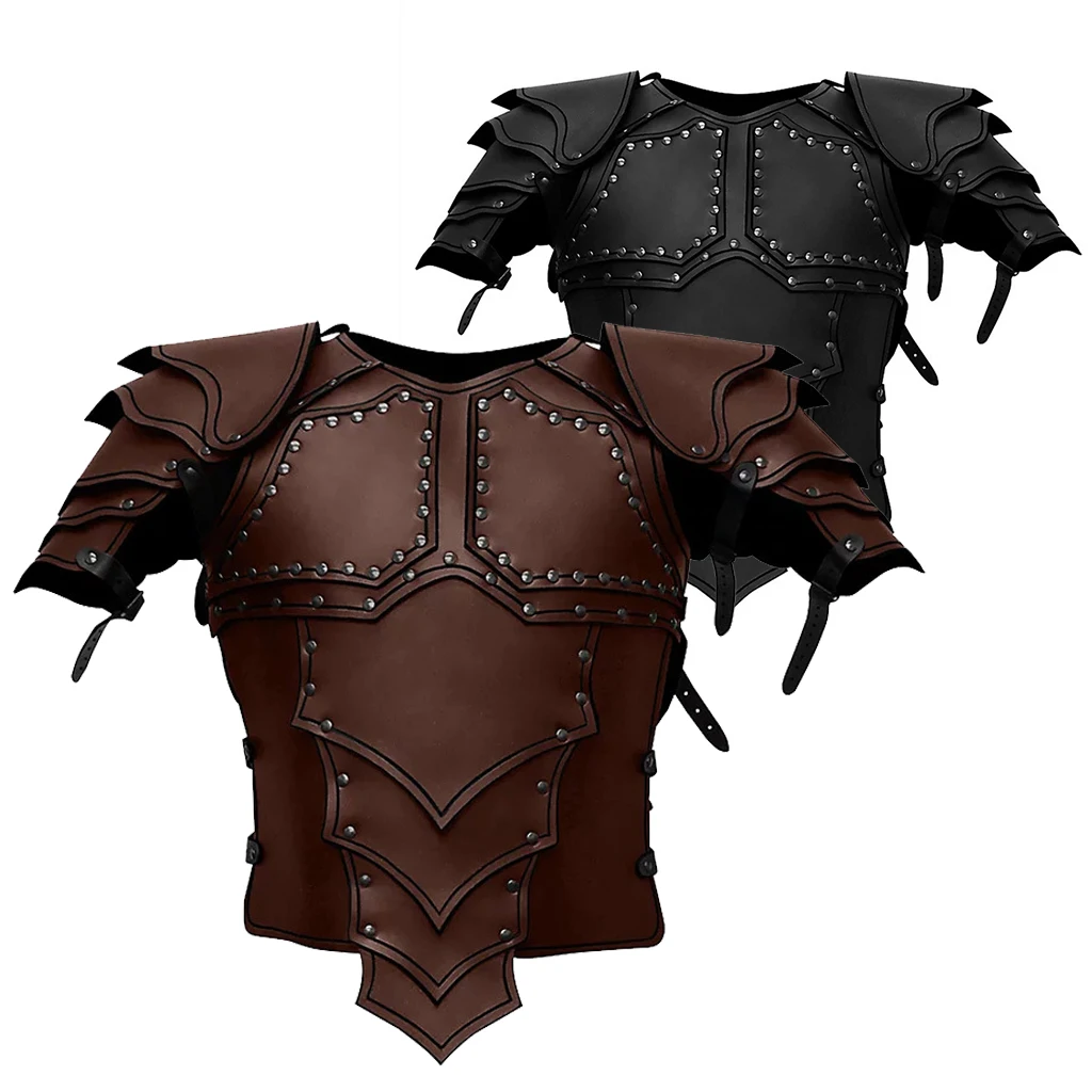 Medieval Viking Knight Pirate Costume Body Shoulder Armor Set Victoria Steampunk Leather Vest Armour Larp Suit Pauldron For Men
Medieval Viking Knight Pirate Costume Body Shoulder Armor Set Victoria Steampunk Leather Vest Armour Larp Suit Pauldron For Men