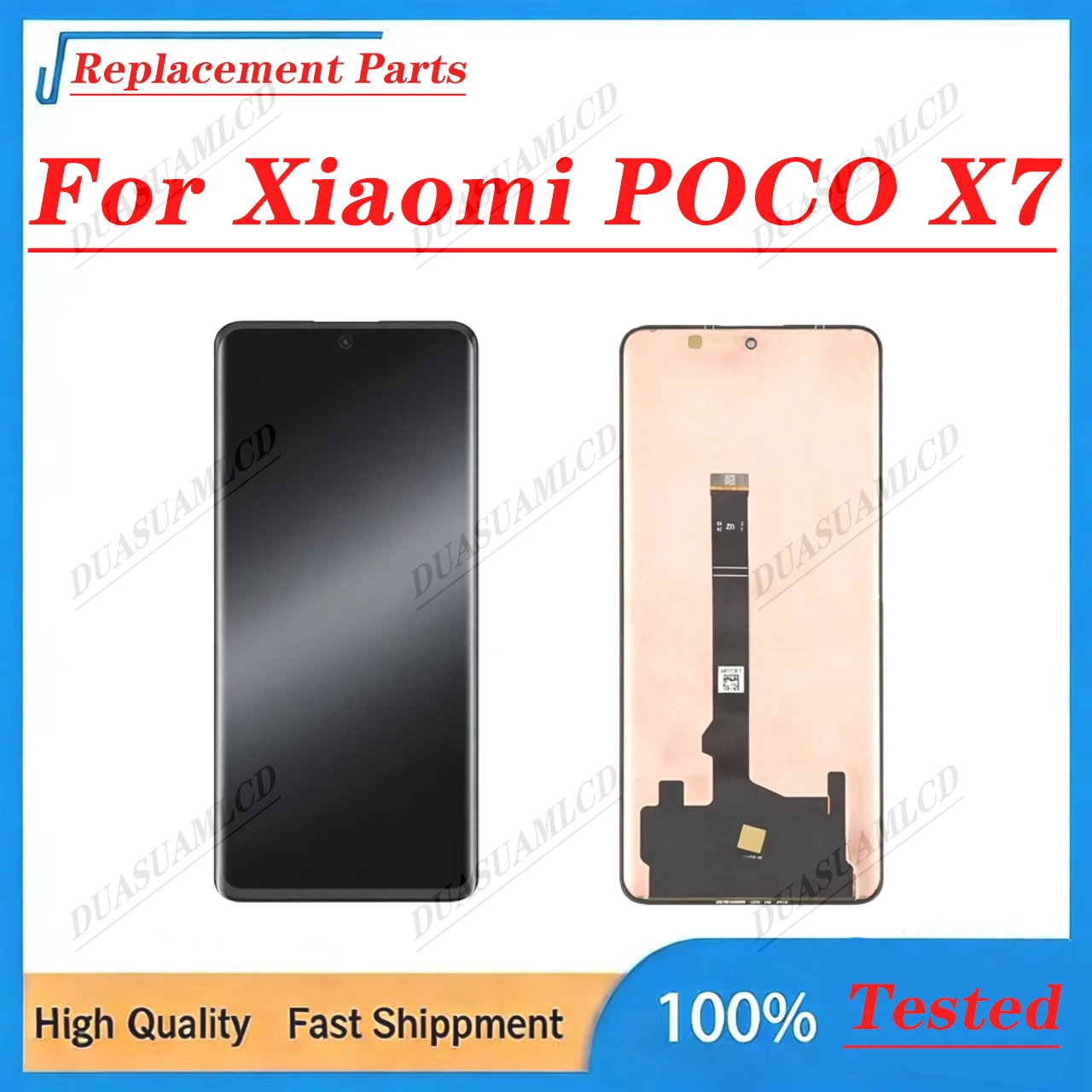 For Xiaomi POCO X7 AMOLED display touch screen assembly, 120Hz, supports fingerprints, replacement, 3-month warranty
For Xiaomi POCO X7 AMOLED display touch screen assembly, 120Hz, supports fingerprints, replacement, 3-month warranty