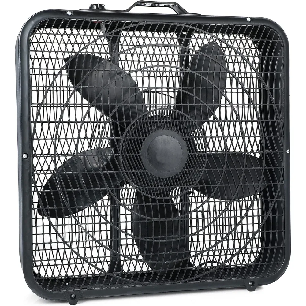 2024 new 20” Box Fan, 3-Speed Cooling Table Fan with Aerodynamic Shaped Fan Blades, Convenient Carry Handle and Safety Grills
2024 new 20” Box Fan, 3-Speed Cooling Table Fan with Aerodynamic Shaped Fan Blades, Convenient Carry Handle and Safety Grills