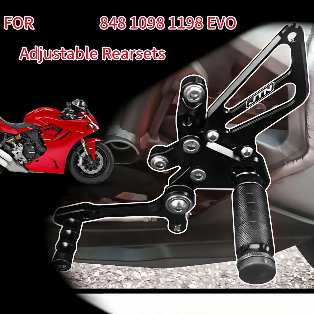 Motorcycle CNC Rearset Footrest Pedals Assembly For Ducati 848 EVO 1098 1198 R/S
Motorcycle CNC Rearset Footrest Pedals Assembly For Ducati 848 EVO 1098 1198 R/S