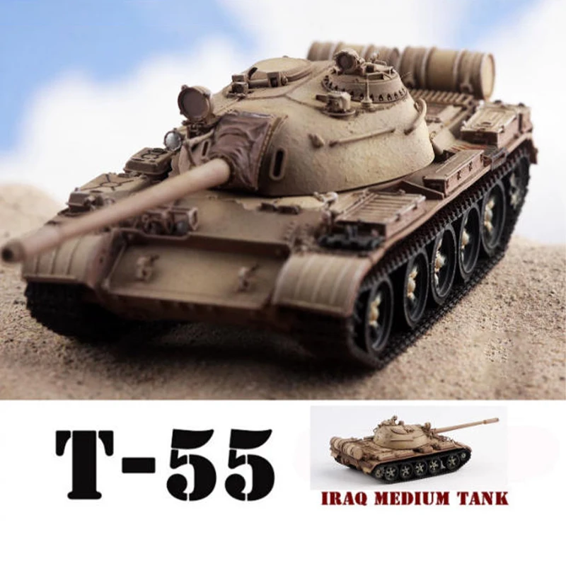 5M 1/72 Scale Iraq T-55A T55 Simulation Resin Track-type Tank Model Static Display Collectible Toy Gift Souvenir Decoration
5M 1/72 Scale Iraq T-55A T55 Simulation Resin Track-type Tank Model Static Display Collectible Toy Gift Souvenir Decoration
