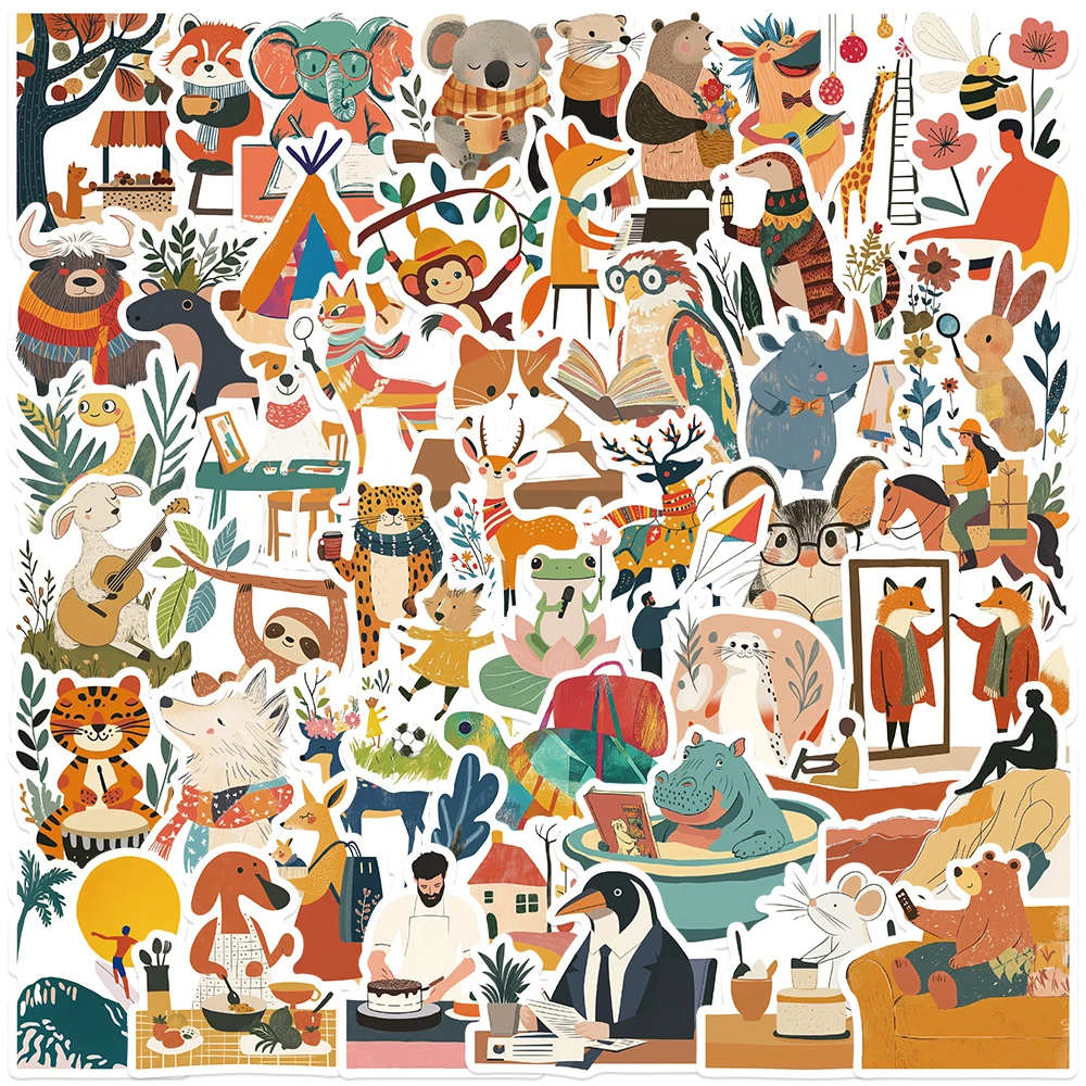 50pcs Retro Cartoon Fairy Tale Animals Graffiti Stickers For Luggage Guitar Laptop Diary Stationery Waterproof Vinyl Decals
50pcs Retro Cartoon Fairy Tale Animals Graffiti Stickers For Luggage Guitar Laptop Diary Stationery Waterproof Vinyl Decals