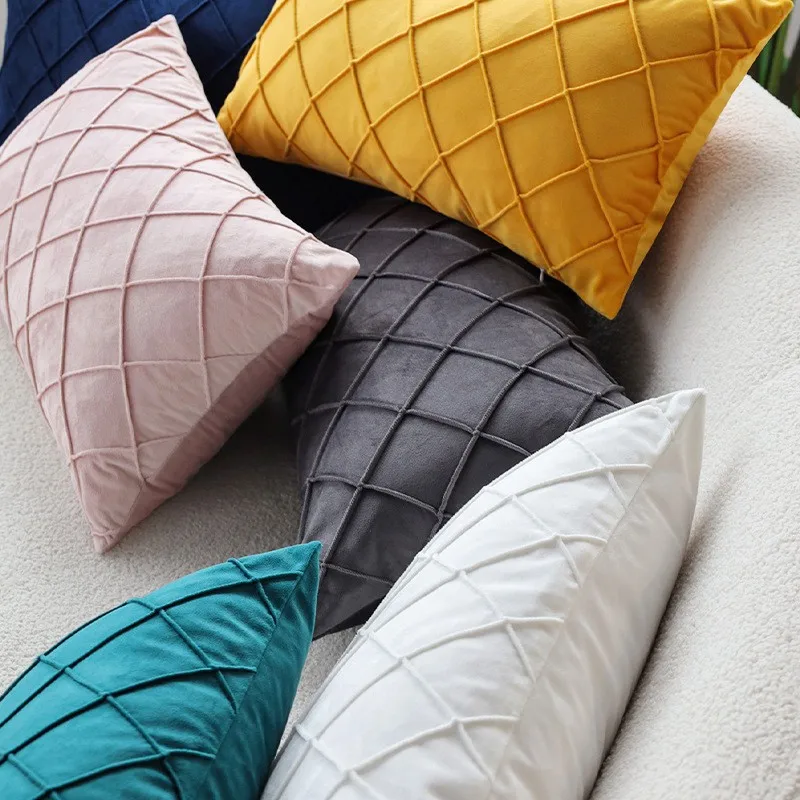 Velvet Diamond Check Throw Pillow Case 30x50/45/50cm Various Color Soft Cushion Covers For Living Room Sofa Home Decor
Velvet Diamond Check Throw Pillow Case 30x50/45/50cm Various Color Soft Cushion Covers For Living Room Sofa Home Decor