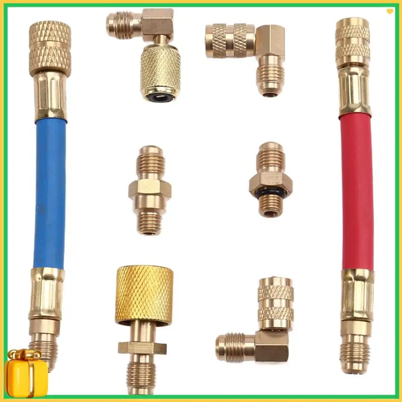 Premium 8Pcs Car Air Conditioner Refrigeration R134A R12 Multi Purpose Converting Adapter Air Condition Adapters Connector
Premium 8Pcs Car Air Conditioner Refrigeration R134A R12 Multi Purpose Converting Adapter Air Condition Adapters Connector