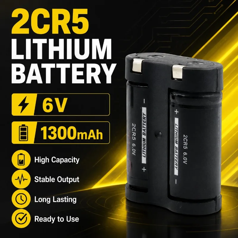 1300mAh 2CR5 Lithium Battery 6V Camera 2CR-5W Camera 2CP3845 Long Endurance Lithium Battery Life Rechargeable Battery
1300mAh 2CR5 Lithium Battery 6V Camera 2CR-5W Camera 2CP3845 Long Endurance Lithium Battery Life Rechargeable Battery