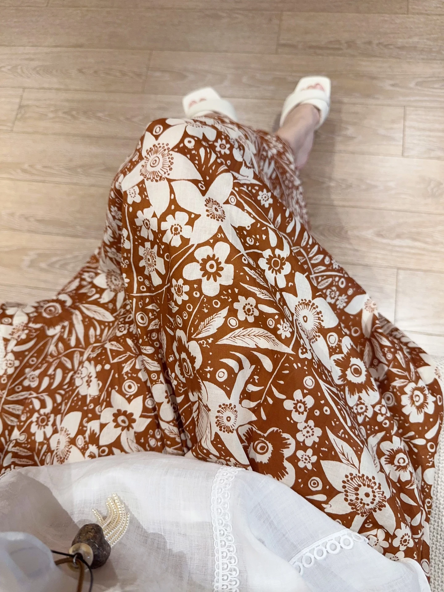 Orange Summer Retro Romantic Print High Waist Cotton A-Line Skirt Women's Elegant Vacation Style Slimming Skirts
Orange Summer Retro Romantic Print High Waist Cotton A-Line Skirt Women's Elegant Vacation Style Slimming Skirts
