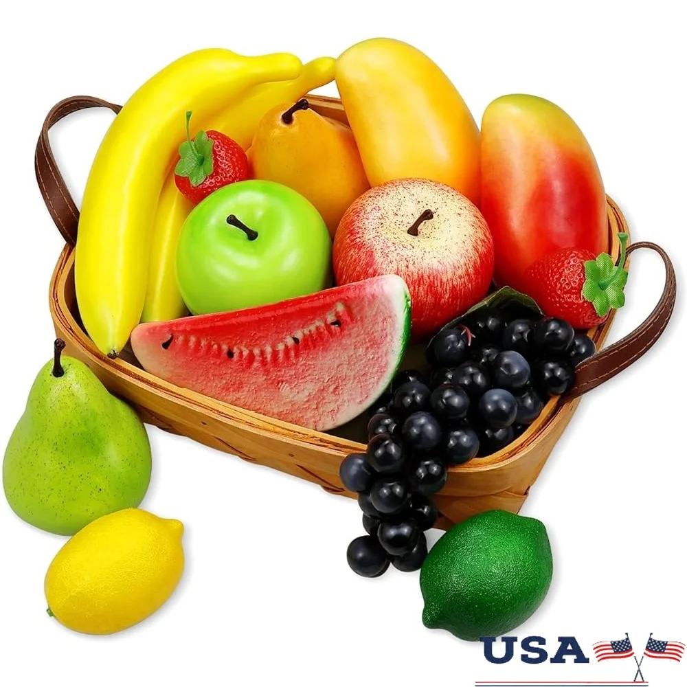 Artificial Fruit Set 14 Pcs Simulation Fruits Home Decor Realistic Fake Fruits Model Party Decoration Photography Props
Artificial Fruit Set 14 Pcs Simulation Fruits Home Decor Realistic Fake Fruits Model Party Decoration Photography Props