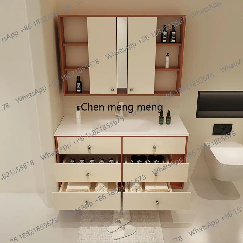 Vintage Bathroom Cabinet Wash Basin Cabinet Combination Ceramic Integrated Basin Bathroom Washstand Color Matching Combination
Vintage Bathroom Cabinet Wash Basin Cabinet Combination Ceramic Integrated Basin Bathroom Washstand Color Matching Combination