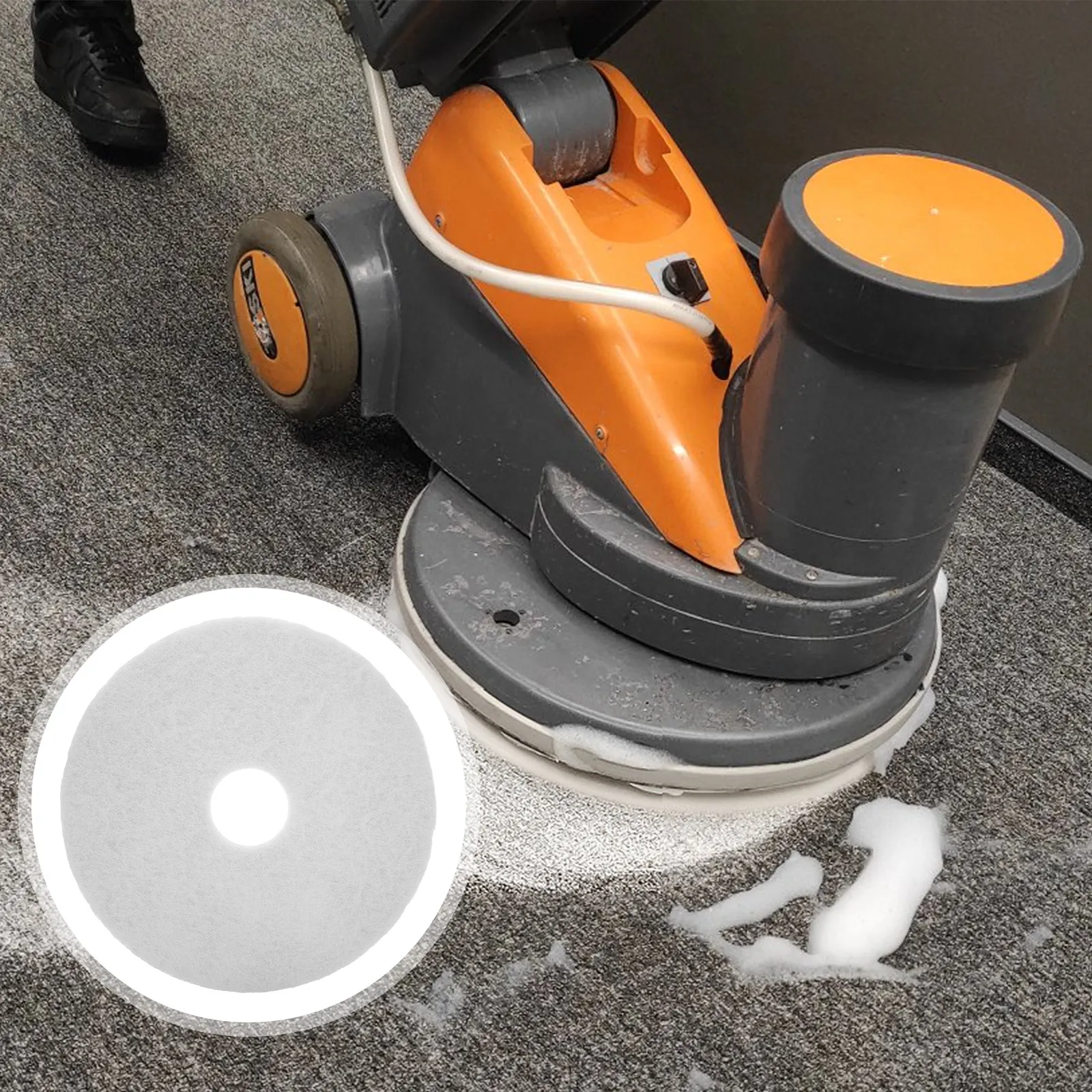 17 Inch Floor Polishing Pads Heavy Duty Reusable Buffer Pads for Tile Hardwood Marble Shine Cleaning Floor Maintenance Pad
17 Inch Floor Polishing Pads Heavy Duty Reusable Buffer Pads for Tile Hardwood Marble Shine Cleaning Floor Maintenance Pad