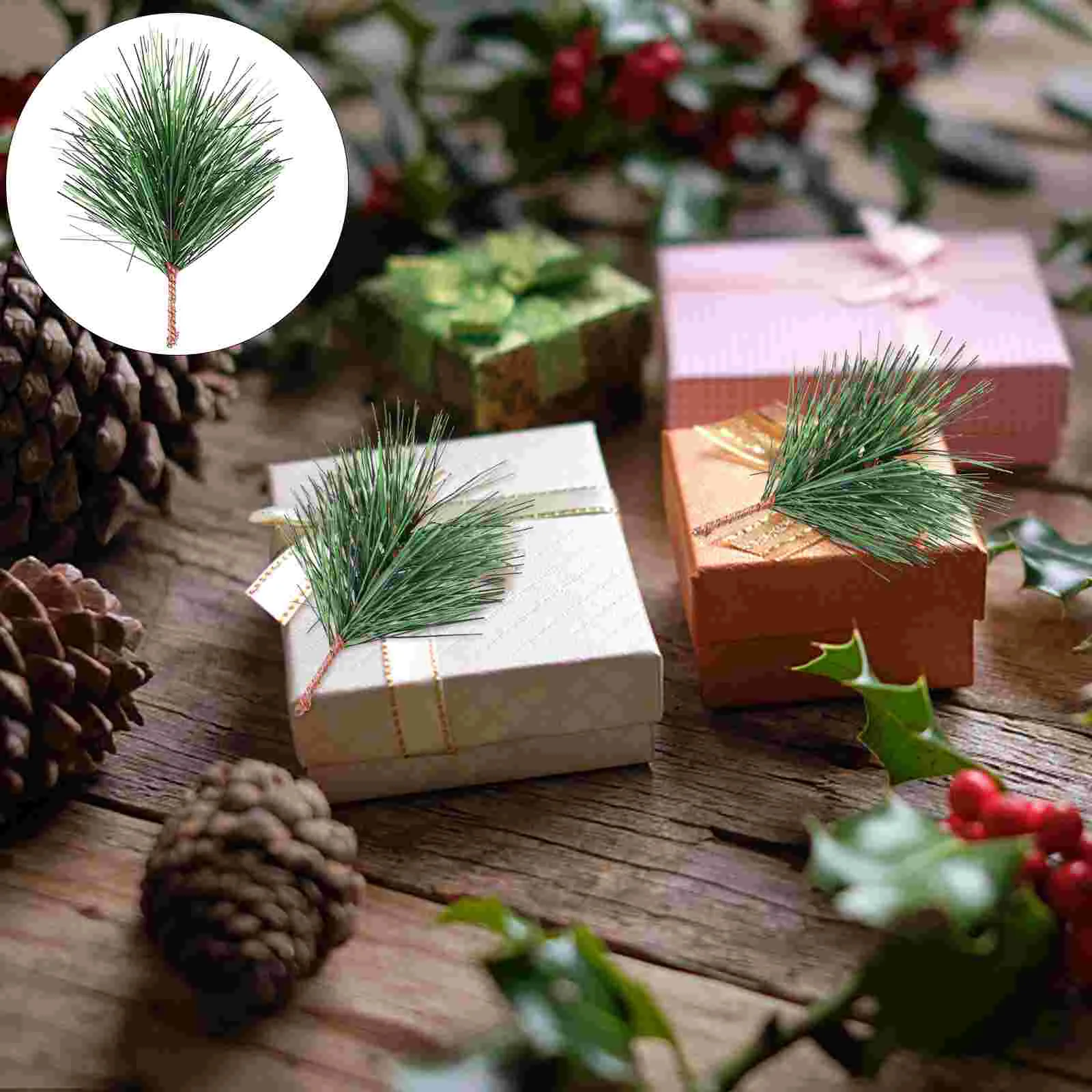24 Pcs Artificial Pine Branch Christmas Decoration Ornament Tree Pick Crafts Xmas Branches Fake Plant for Gift
24 Pcs Artificial Pine Branch Christmas Decoration Ornament Tree Pick Crafts Xmas Branches Fake Plant for Gift