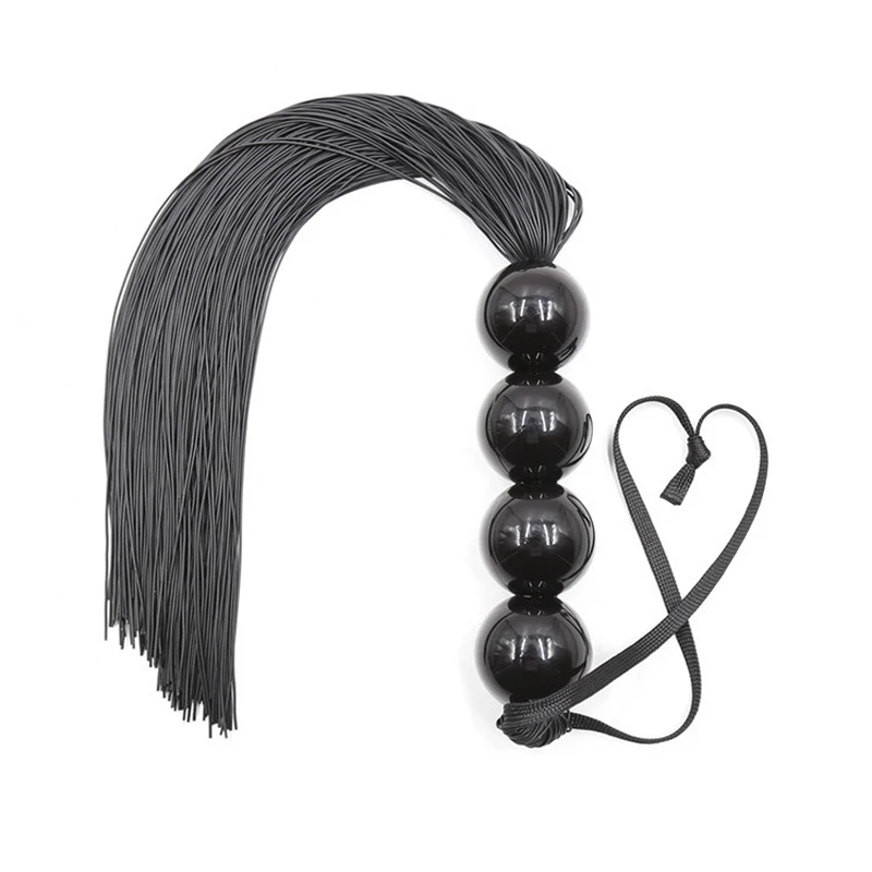 31cm Four Bead Strings Handle Silicone Tassel Horse Whip Riding Crop Flogger Paddle Slapper Horse Training Dressage Whips
31cm Four Bead Strings Handle Silicone Tassel Horse Whip Riding Crop Flogger Paddle Slapper Horse Training Dressage Whips