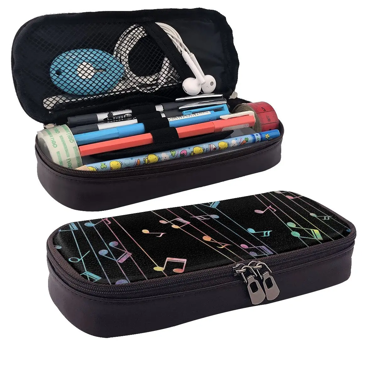 Music Notation Musical Notes Leather Pencil Cases Pencil Pouch Storage Stationery Supplies Pen Box Pencil Bag for Studen School
Music Notation Musical Notes Leather Pencil Cases Pencil Pouch Storage Stationery Supplies Pen Box Pencil Bag for Studen School