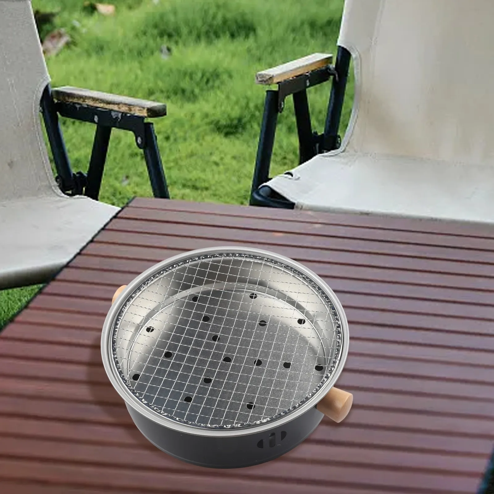 BBQ Equipment Compact BBQ Grill BBQ Parties Camping Adventures 29*29*10cm Easy To Clean Charcoal Grill Portable Design
BBQ Equipment Compact BBQ Grill BBQ Parties Camping Adventures 29*29*10cm Easy To Clean Charcoal Grill Portable Design