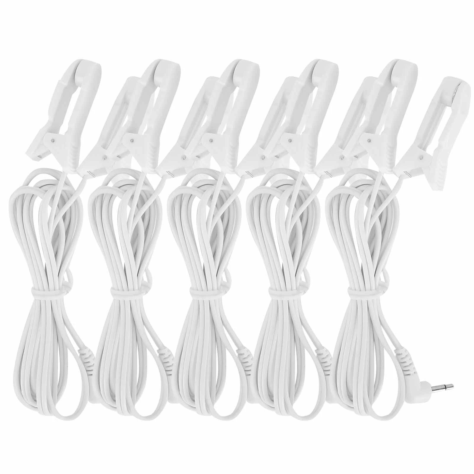5pcs 2.5mm Ear Clip Electrode Wire Connecting Cable for Digital TENS Massage Machine
5pcs 2.5mm Ear Clip Electrode Wire Connecting Cable for Digital TENS Massage Machine