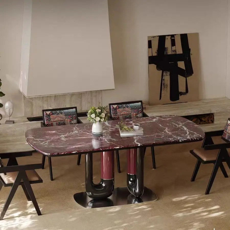 hu-Premium High-End Dining Table Natural Marble for Dining Room Home Furniture Luxurious Dining Table Set#
hu-Premium High-End Dining Table Natural Marble for Dining Room Home Furniture Luxurious Dining Table Set#