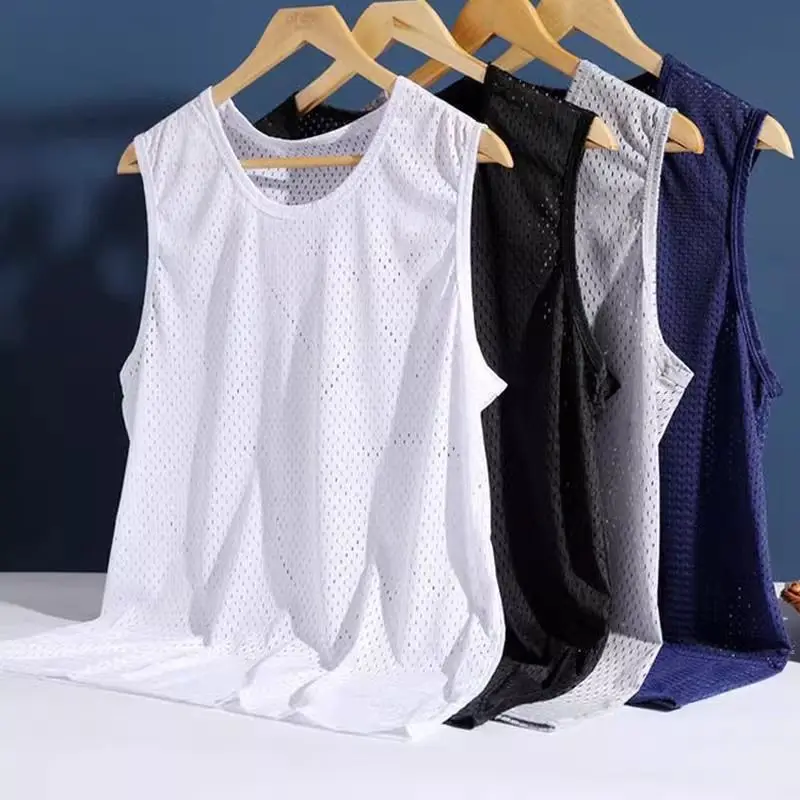 Loose plus Size Men's Ice Silk Me Vest Breathable Qui Dry Thin Sport Tank Top Svel T-irt Base irt Summer
Loose plus Size Men's Ice Silk Me Vest Breathable Qui Dry Thin Sport Tank Top Svel T-irt Base irt Summer