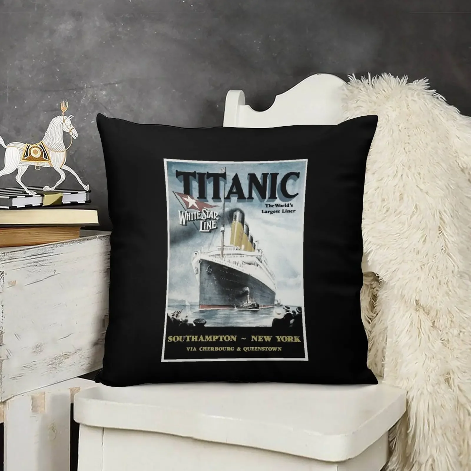 Titanic - Vintage poster Throw Pillow autumn decoration Pillow Cases Decorative pillow
Titanic - Vintage poster Throw Pillow autumn decoration Pillow Cases Decorative pillow