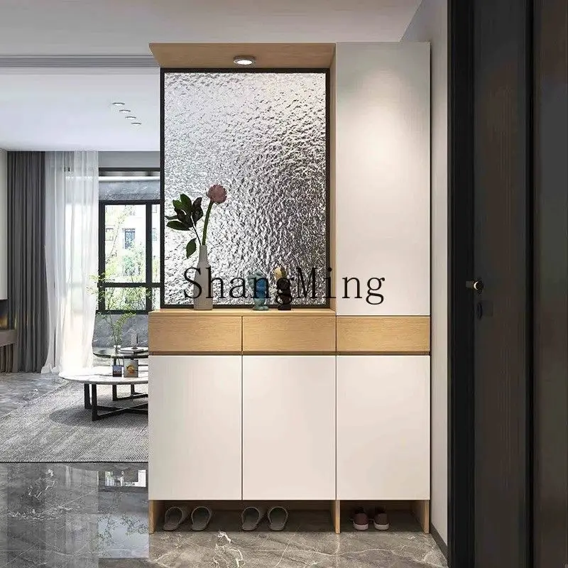 FG entrance entrance shoe cabinet integrated screen simple modern light luxury door storage glass living room entrance cabinet
FG entrance entrance shoe cabinet integrated screen simple modern light luxury door storage glass living room entrance cabinet