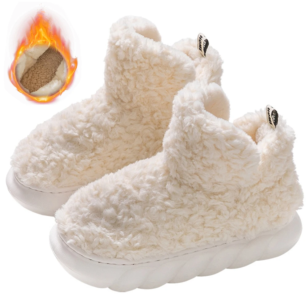 Women Plush Slippers Cozy Cloud Boots Thick Sole Fuzzy House Slippers Lightweight Warm House Shoes for Indoor Outdoor
Women Plush Slippers Cozy Cloud Boots Thick Sole Fuzzy House Slippers Lightweight Warm House Shoes for Indoor Outdoor