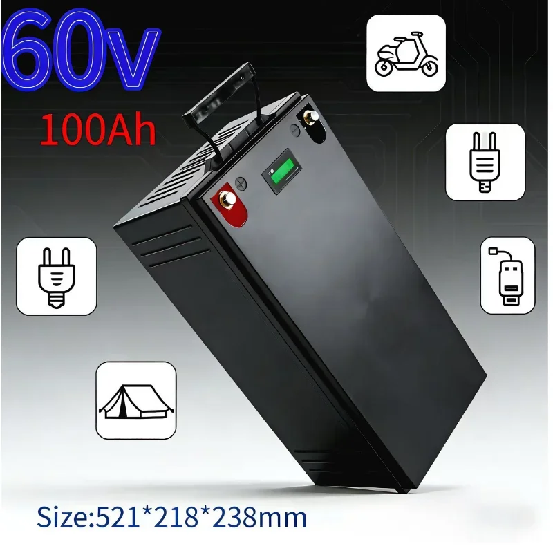 60V 80Ah 100Ah Lithium Li-ion Replacement Battery Pack, Perfect for Solar Energy Storage Backup Power, Hybrid Electric Vehicles,
60V 80Ah 100Ah Lithium Li-ion Replacement Battery Pack, Perfect for Solar Energy Storage Backup Power, Hybrid Electric Vehicles,