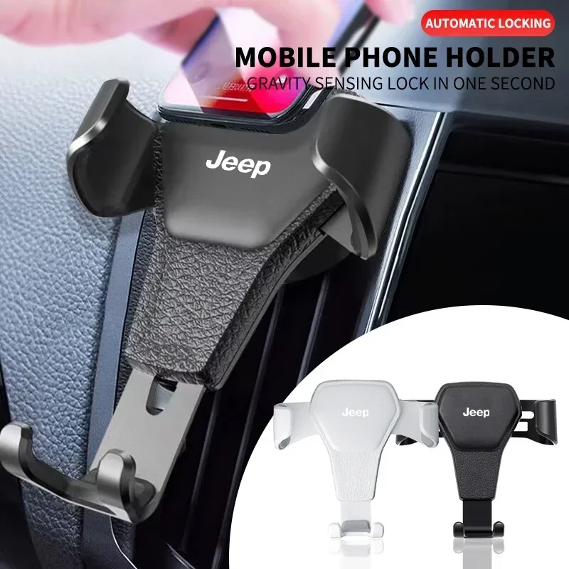 Gravity Auto Phone Holder Car Air Vent Clip Mount Mobile Phone Holder For Jeep Renegade Compass Wrangler Grand Cherokee
Gravity Auto Phone Holder Car Air Vent Clip Mount Mobile Phone Holder For Jeep Renegade Compass Wrangler Grand Cherokee