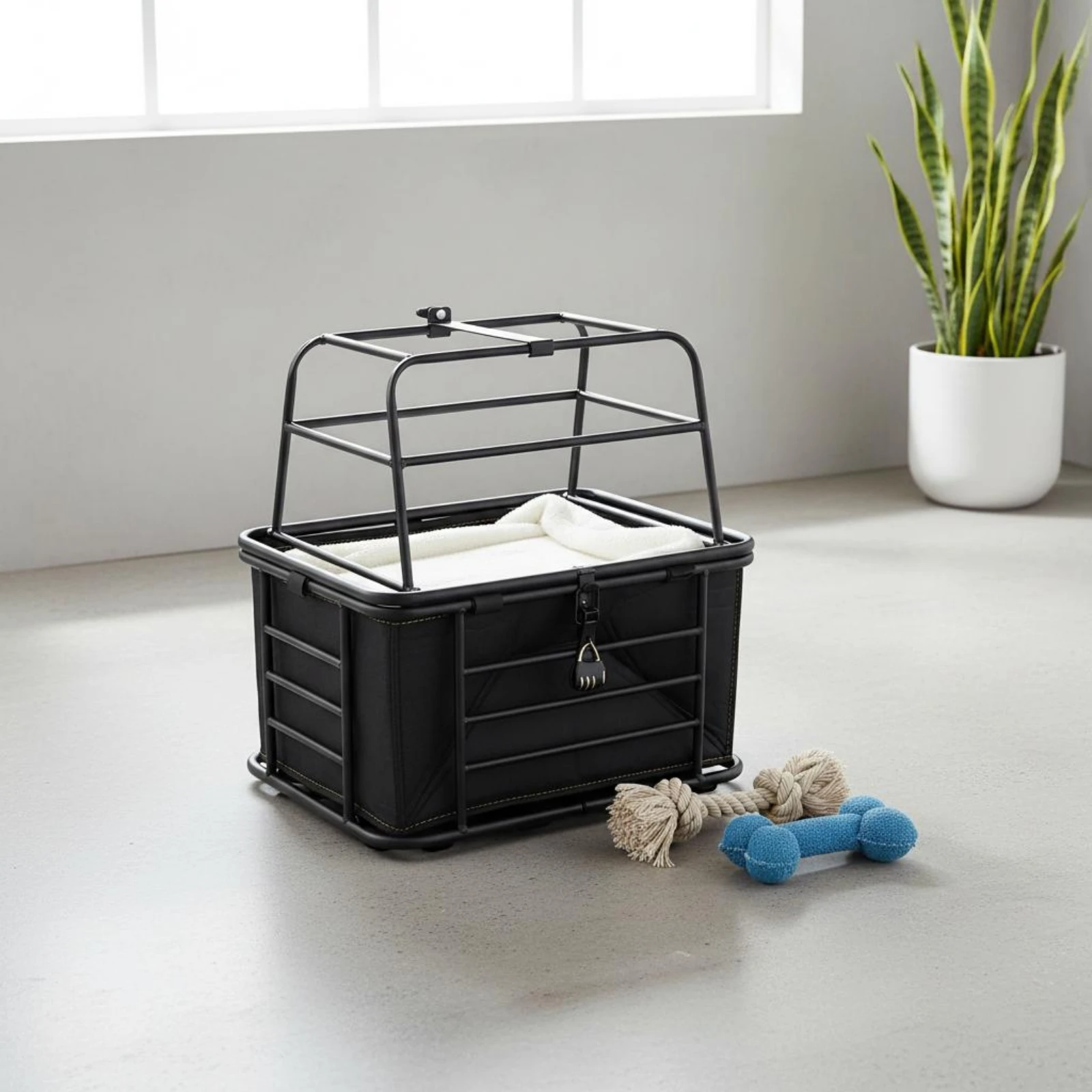 Metal Pet Enclosure Basket Rectangular Rear-Mounted Pet Basket Creature Transport Black Detachable
Metal Pet Enclosure Basket Rectangular Rear-Mounted Pet Basket Creature Transport Black Detachable