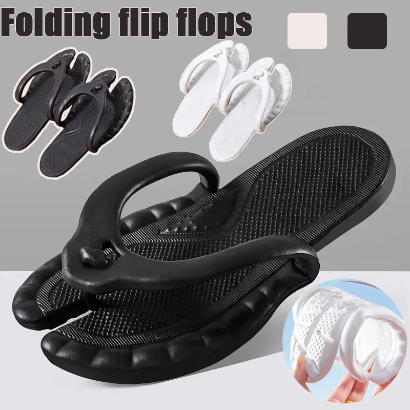 1-4Pairs New Solid Color Portable Folding Slippers for Men Women Lightweight Non Slip Flip Flops for Indoor Outdoor Beach
1-4Pairs New Solid Color Portable Folding Slippers for Men Women Lightweight Non Slip Flip Flops for Indoor Outdoor Beach