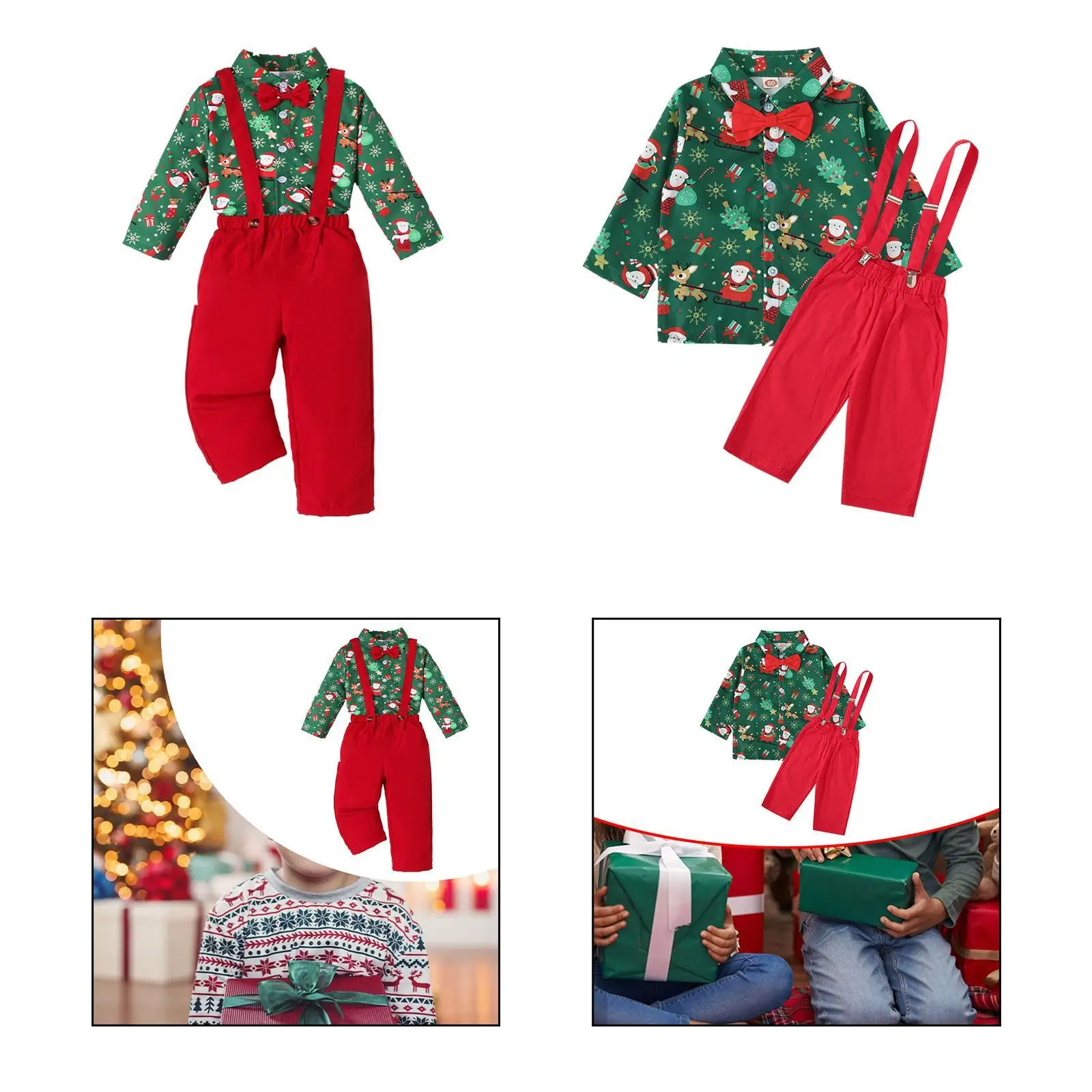 Christmas Costume with Bow Tie Christmas Outfits for Kids Stage Show Cosplay
Christmas Costume with Bow Tie Christmas Outfits for Kids Stage Show Cosplay