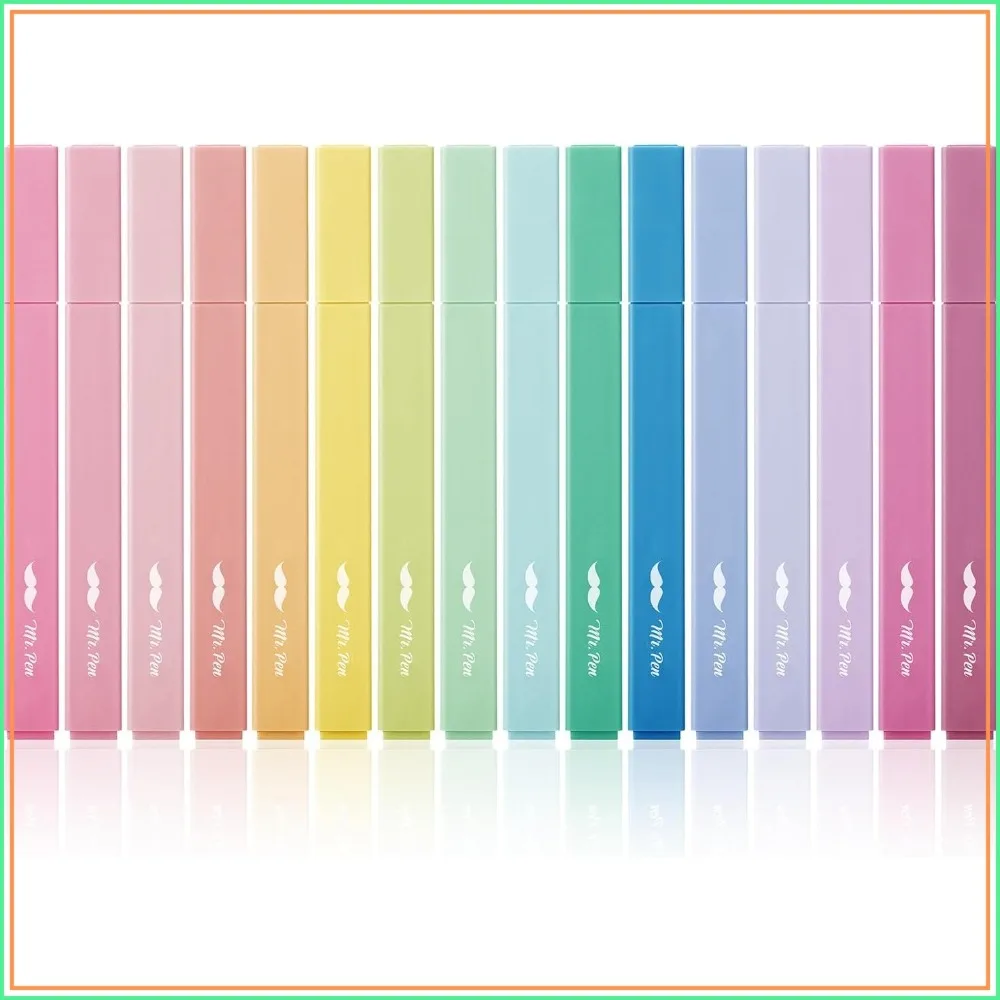 16 Pack Aesthetic Highlighters No Bleed, Assorted Colors, Chisel Tip, Fast Dry for Journaling & School
16 Pack Aesthetic Highlighters No Bleed, Assorted Colors, Chisel Tip, Fast Dry for Journaling & School
