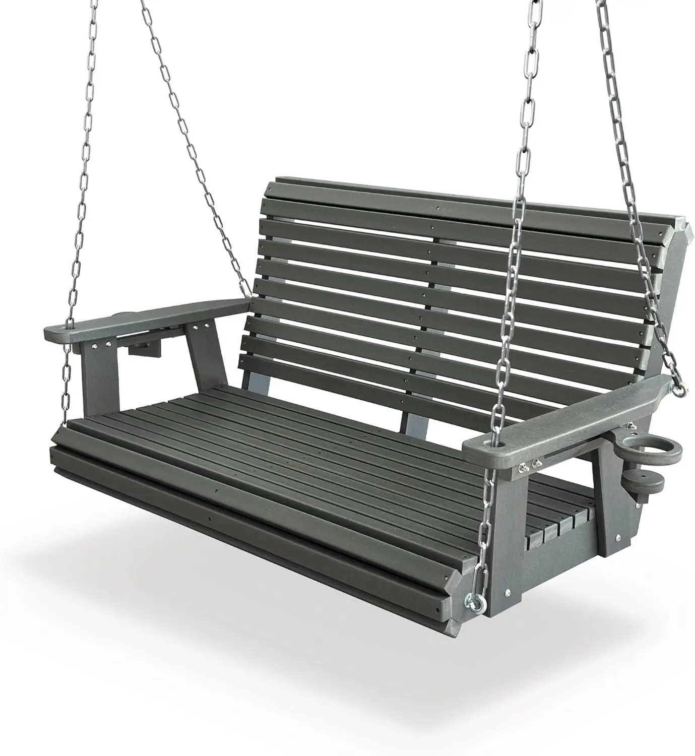 Outdoor Patio, Garden & Yard Porch Swing, Gray, HDPE, 18/8 Stainless Steel Bolts, Ergonomic, Ultra Weather-Resistant, 1200 LBS
Outdoor Patio, Garden & Yard Porch Swing, Gray, HDPE, 18/8 Stainless Steel Bolts, Ergonomic, Ultra Weather-Resistant, 1200 LBS