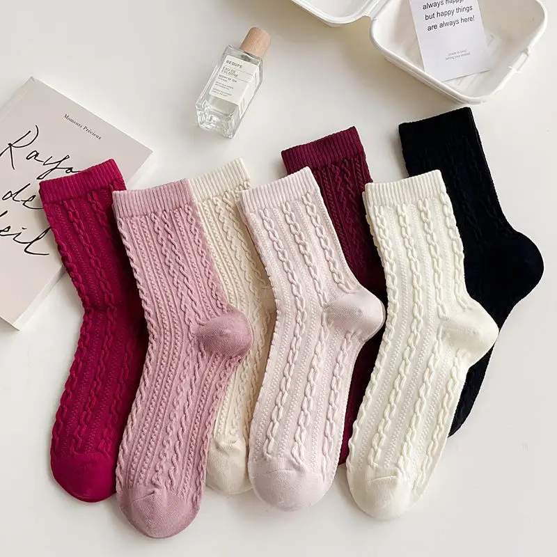 10 Pairs New Women Socks Casual Spring Autumn Solid Color Simple Female Crew Sock School Basic Sports Cotton Loose Sox for Girls
10 Pairs New Women Socks Casual Spring Autumn Solid Color Simple Female Crew Sock School Basic Sports Cotton Loose Sox for Girls