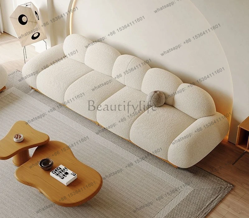 Simple modern style Japanese log straight row cloud solid wood sofa lamb wool
Simple modern style Japanese log straight row cloud solid wood sofa lamb wool