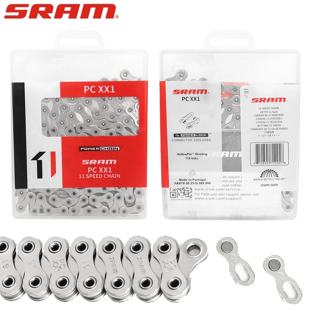 SRAM PC XX1 Bike Chain MTB Bike 11 Speed 11V Hollow-pin Power-link 118 Links Bicycle Chain Original Cycling Parts
SRAM PC XX1 Bike Chain MTB Bike 11 Speed 11V Hollow-pin Power-link 118 Links Bicycle Chain Original Cycling Parts