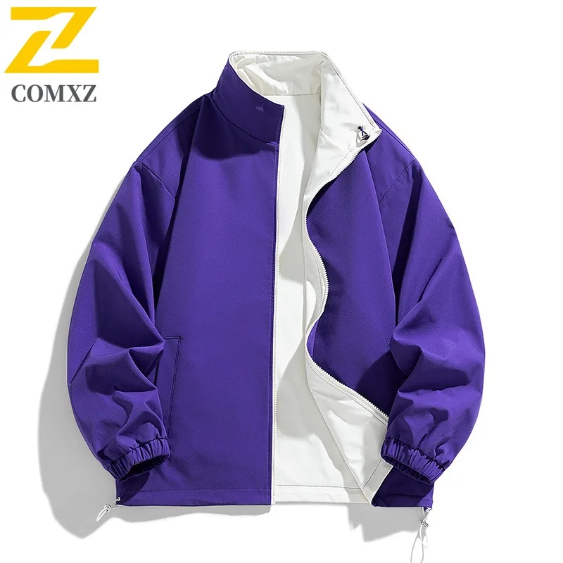 COMXZ 2025 Мужская двусторонняя повседневная куртка с воротником-стойкой, осенняя свободная посадка, уличное легкое удобное разноцветное пальто
COMXZ 2025 Мужская двусторонняя повседневная куртка с воротником-стойкой, осенняя свободная посадка, уличное легкое удобное разноцветное пальто