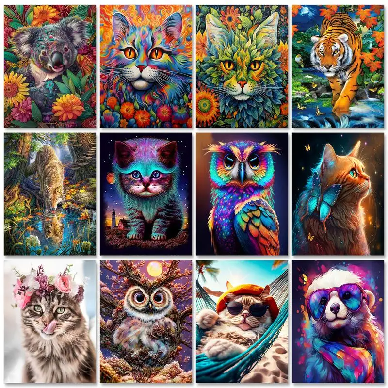 GATYZTORY Tiger Diamond Painting Animal Cross Stitch Embroidery Full Round Diamond Picture Of Rhinestones Gift For Home Decors
GATYZTORY Tiger Diamond Painting Animal Cross Stitch Embroidery Full Round Diamond Picture Of Rhinestones Gift For Home Decors