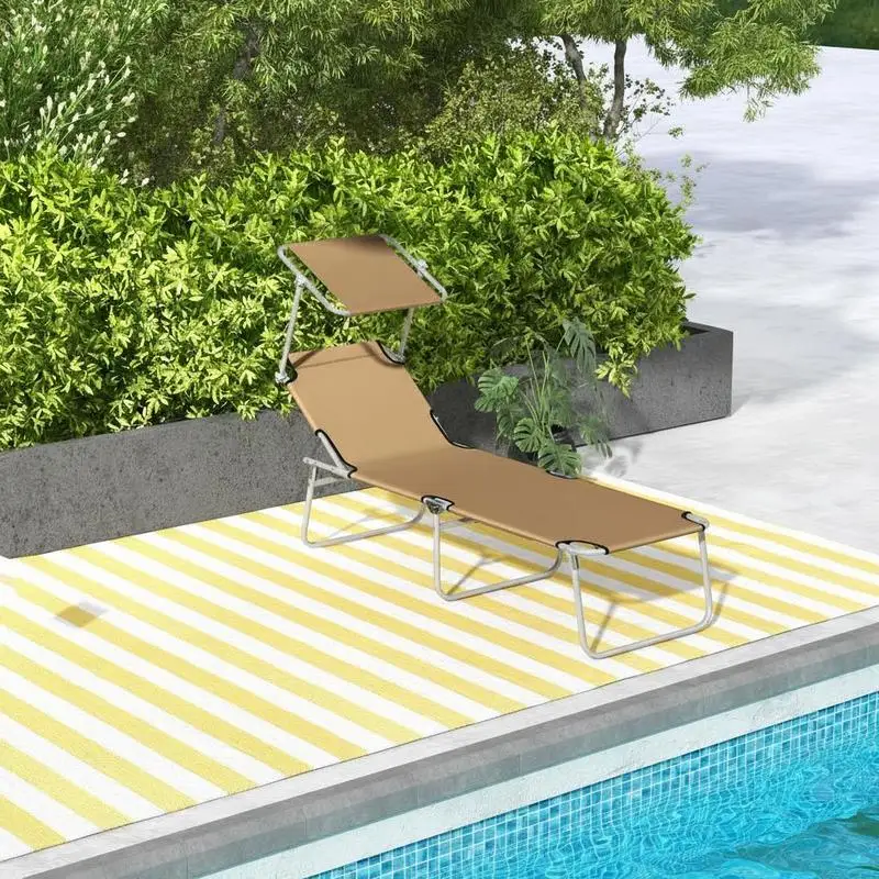 Sun Lounger, with Adjustable Face Canopy - Brown
Sun Lounger, with Adjustable Face Canopy - Brown