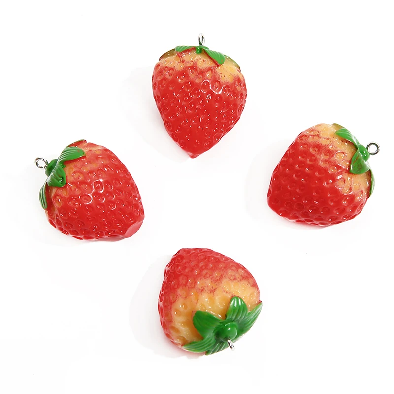 2pcs Resin Imitation Strawberry Shape Decorative Beads For DIY Key Chain Necklace Ornament Fashion Jewelry Making Accessories
2pcs Resin Imitation Strawberry Shape Decorative Beads For DIY Key Chain Necklace Ornament Fashion Jewelry Making Accessories
