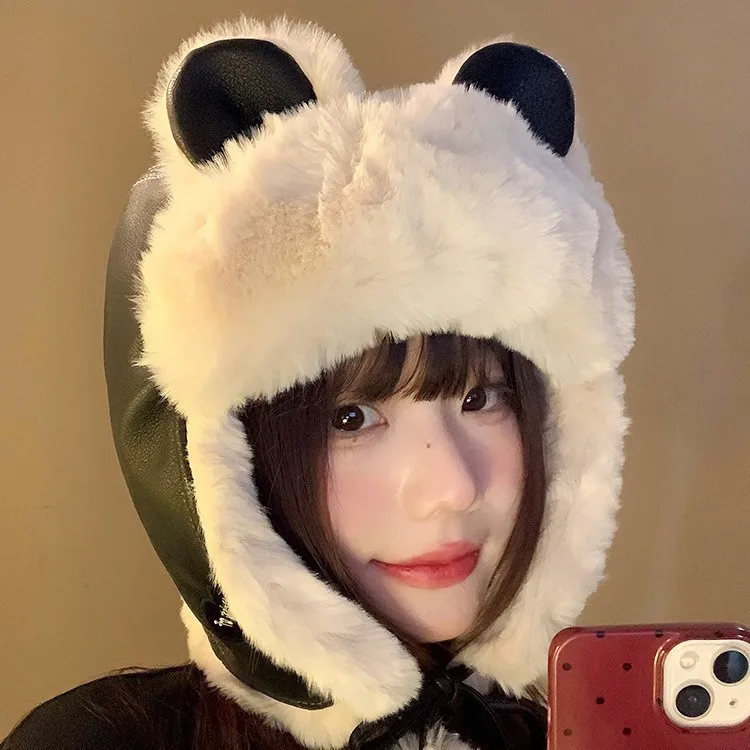 Japanese Cute Bear Ears Plush Lei Feng Hat Women's Autumn Winter Versatile Plush Thickened Cycling Thermal Ear PU Bomber Hat
Japanese Cute Bear Ears Plush Lei Feng Hat Women's Autumn Winter Versatile Plush Thickened Cycling Thermal Ear PU Bomber Hat