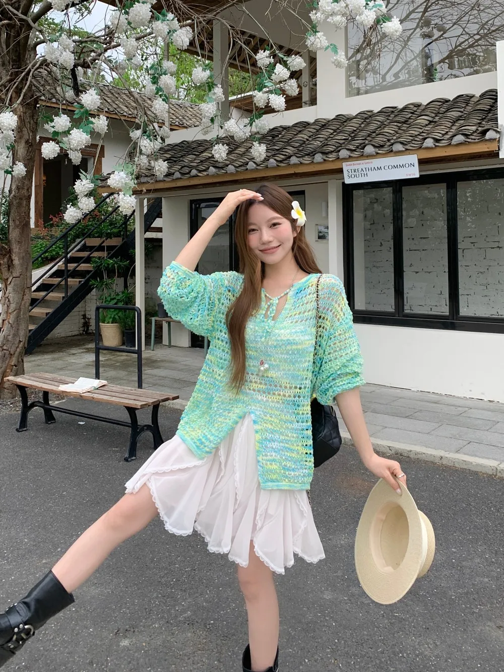 Soft Style Knitted Hollow Long Sleeve Two-Piece Set for Women Summer Slimming High Waist Skirt Cardigan Versatile Fashio...
Soft Style Knitted Hollow Long Sleeve Two-Piece Set for Women Summer Slimming High Waist Skirt Cardigan Versatile Fashio...