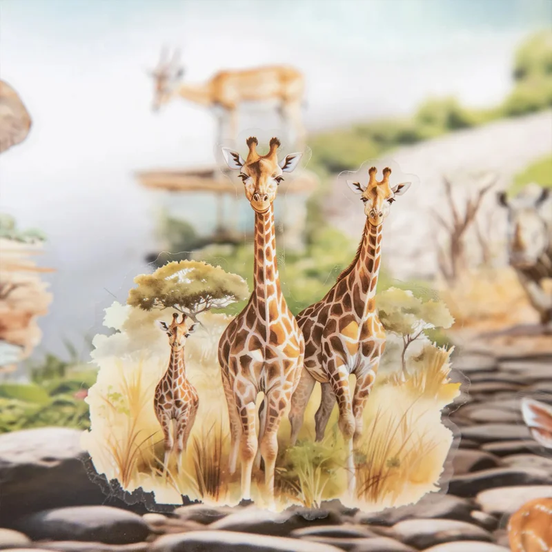 Animal Theme Sticker Book - 20pcs Safari Wildlife Decals for Journal & Scrapbooking DIY (Cute Cartoon Style)
Animal Theme Sticker Book - 20pcs Safari Wildlife Decals for Journal & Scrapbooking DIY (Cute Cartoon Style)