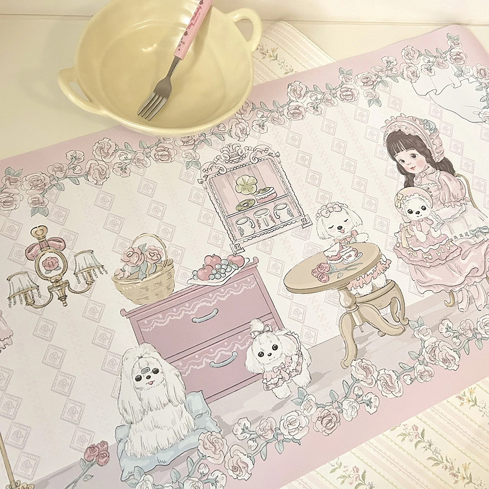 Cartoon Original PU Girl Mouse Pad Large Leather Waterproof Oilproof Table Mat Office Learning Computer Keyboard Pad Gift
Cartoon Original PU Girl Mouse Pad Large Leather Waterproof Oilproof Table Mat Office Learning Computer Keyboard Pad Gift