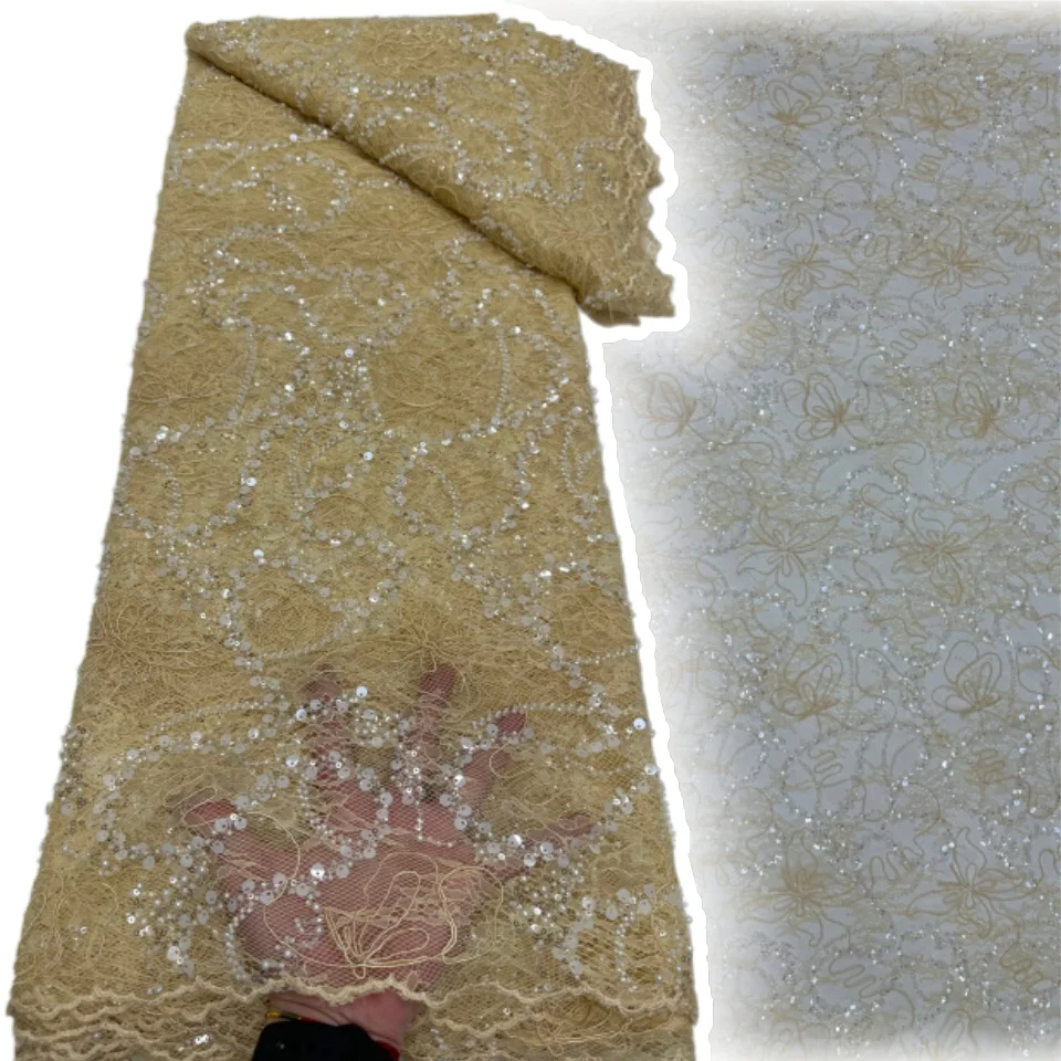 5 Yards African Lace Fabric 2026 Nigerian Sequins Beaded Wedding Decoration Tulle Lace Fabric Bridal Party Dress Sewing 2769
5 Yards African Lace Fabric 2026 Nigerian Sequins Beaded Wedding Decoration Tulle Lace Fabric Bridal Party Dress Sewing 2769