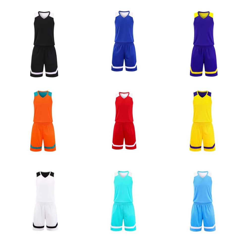 High Quality Blank Basketball Suit Wholesale Breathable Set Men's Professional Team Training Suit For Heat Tranfer Print
High Quality Blank Basketball Suit Wholesale Breathable Set Men's Professional Team Training Suit For Heat Tranfer Print