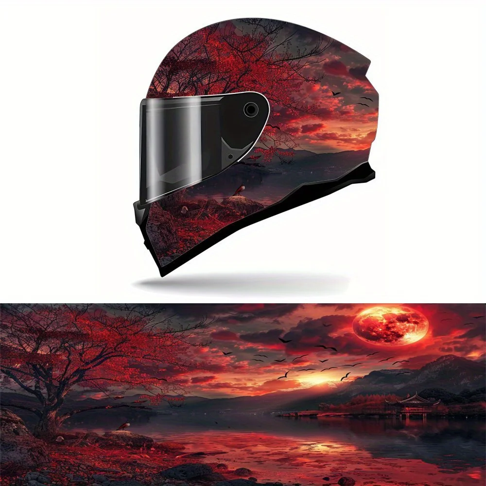 Fantasy scene theme under a bizarre atmosphere, motorcycle helmet sticker - durable PVC, aesthetic sticker for motorcycle racing
Fantasy scene theme under a bizarre atmosphere, motorcycle helmet sticker - durable PVC, aesthetic sticker for motorcycle racing