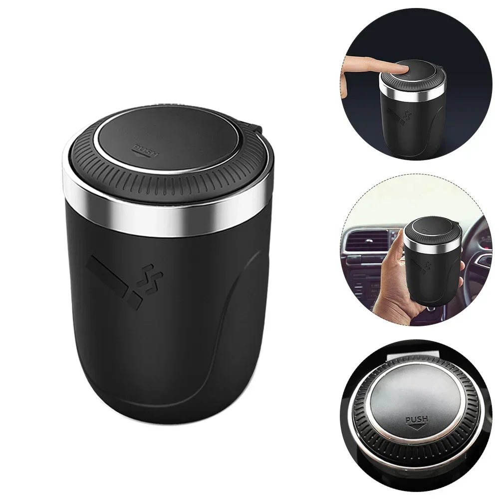 Car Ashtray Led Lighted Push Lid Ash Holder Cigarette Tray Smoke Proof Stain Resistant Durable Abs For Vehicle Home Office Bar
Car Ashtray Led Lighted Push Lid Ash Holder Cigarette Tray Smoke Proof Stain Resistant Durable Abs For Vehicle Home Office Bar