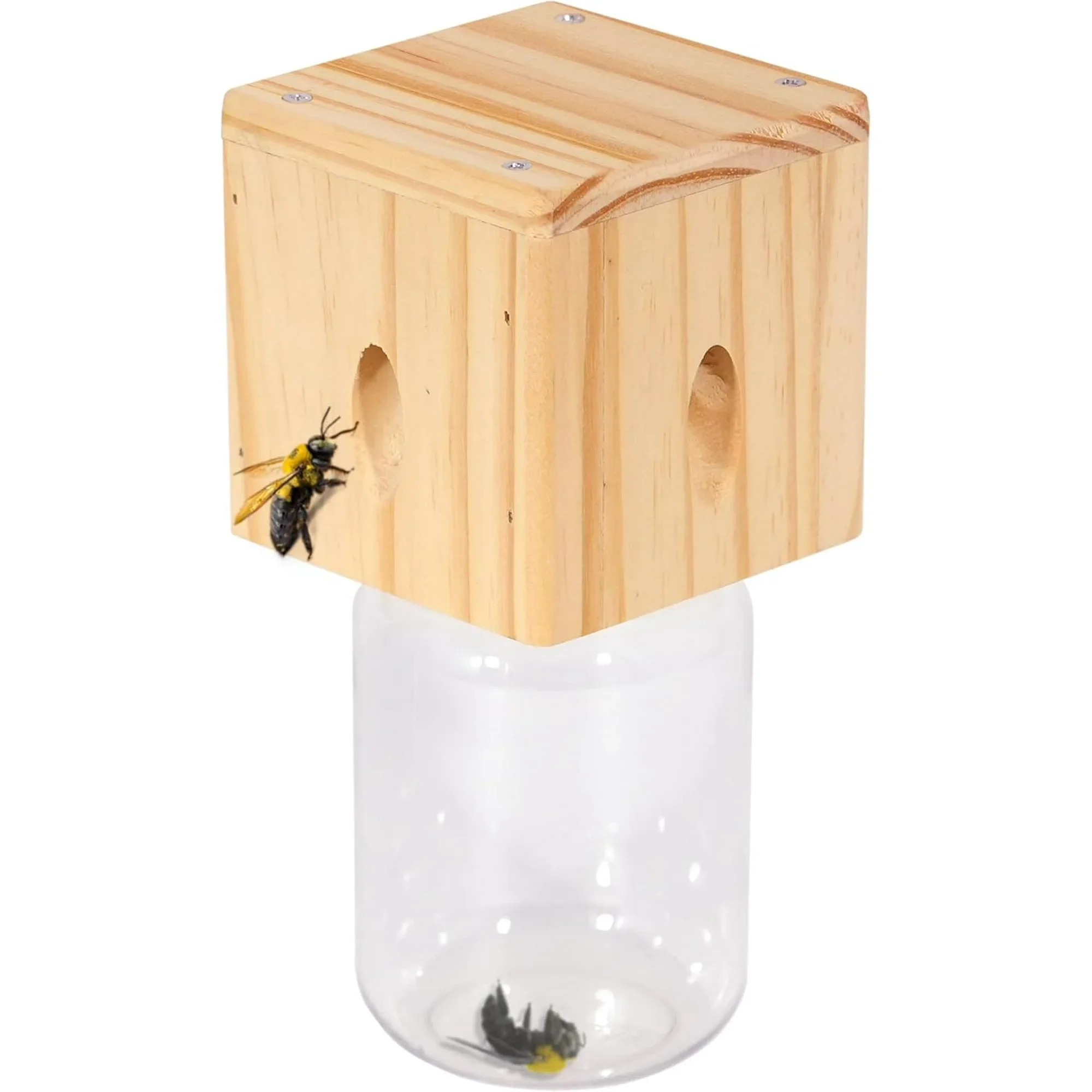 Bee Trap Insect Catcher Cabin Carpenter Reusable for Outdoor Natural Wooden Style Hanging Effective Pent Roof Design Bee Traps
Bee Trap Insect Catcher Cabin Carpenter Reusable for Outdoor Natural Wooden Style Hanging Effective Pent Roof Design Bee Traps